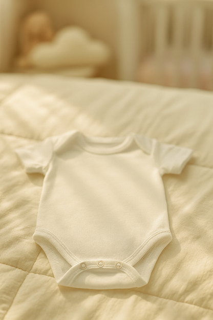 Body para Bebê Manga Curta Branco