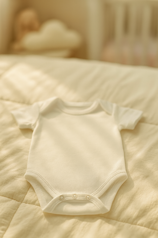 Body para Bebê Manga Curta Branco