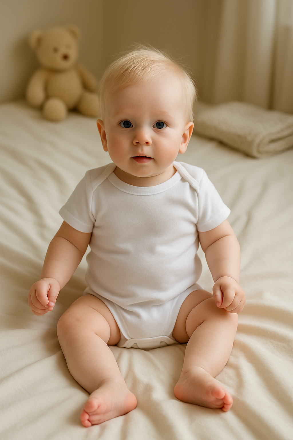 Body para Bebê Manga Curta Branco