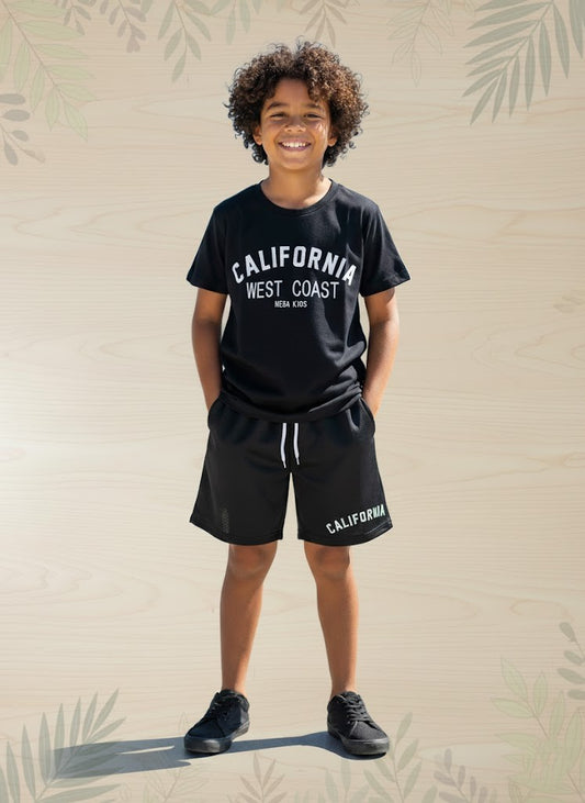 Conjunto Masculino Juvenil Preto