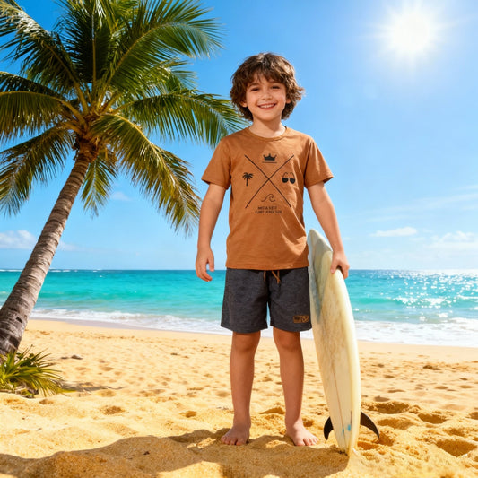 Conjunto Masculino Infantil Verão Caramelo