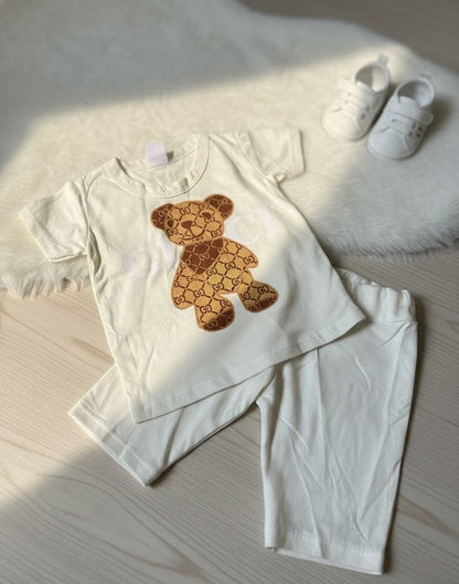 Conjunto Infantil Urso Guc Off-White