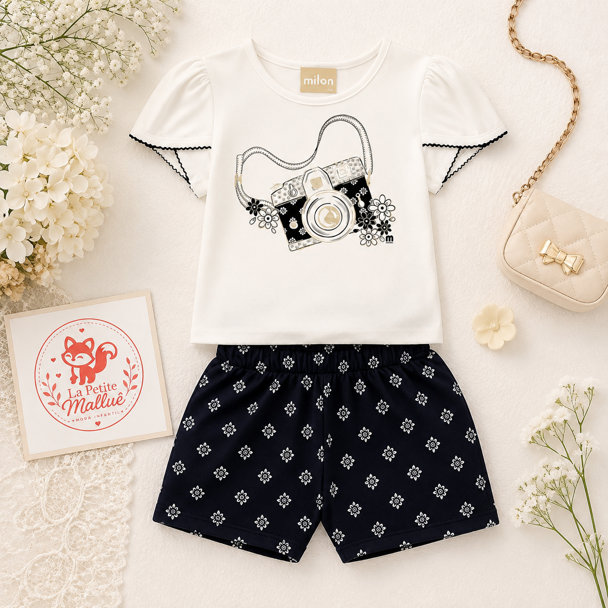Conjunto feminino camera Milon