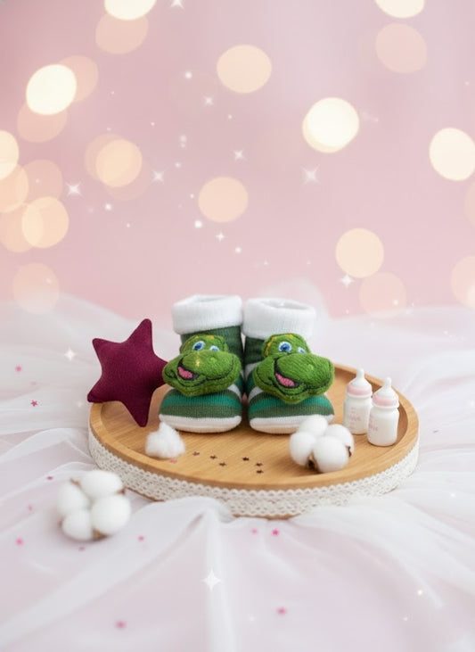 Pantufas para Bebê Dino