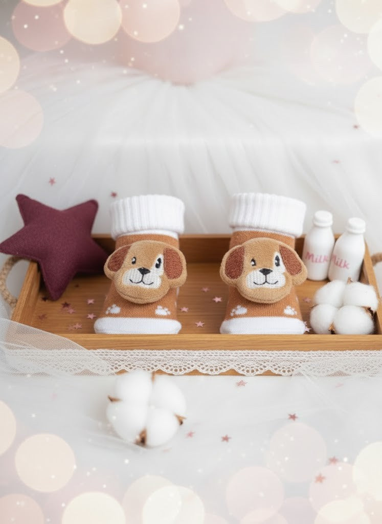Pantufas para Bebê Cachorrinho
