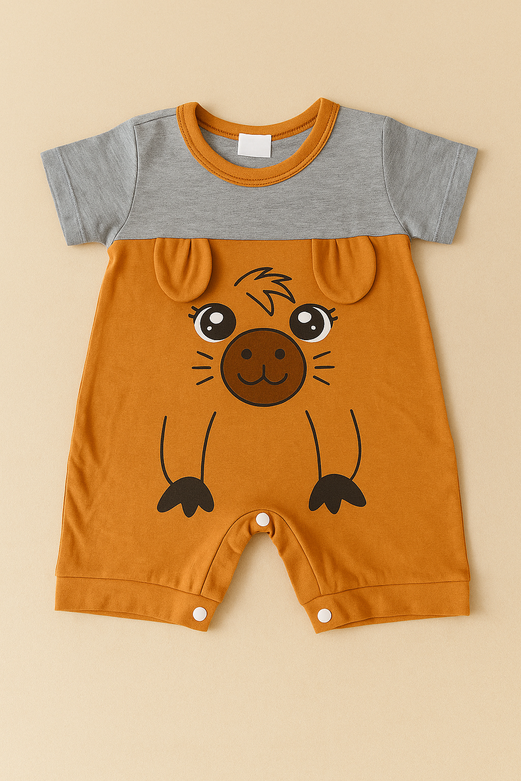 Macacão para Bebê Curto Capivara Encanto