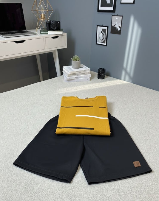 Conjunto Masculino Juvenil Mostarda