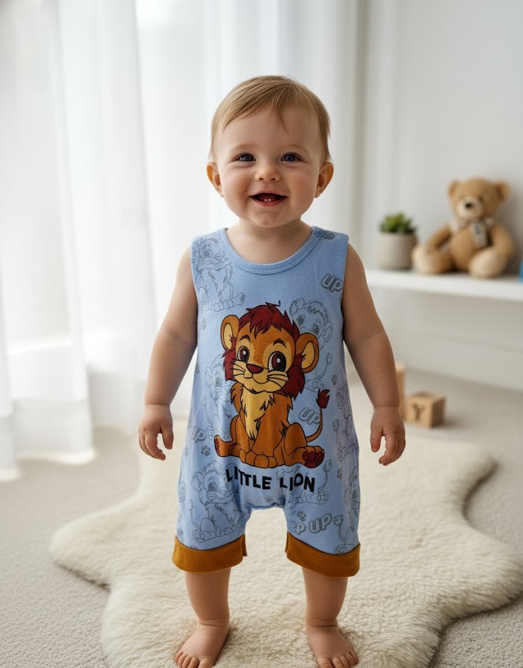 Body para Bebê Leão Cavado Branco