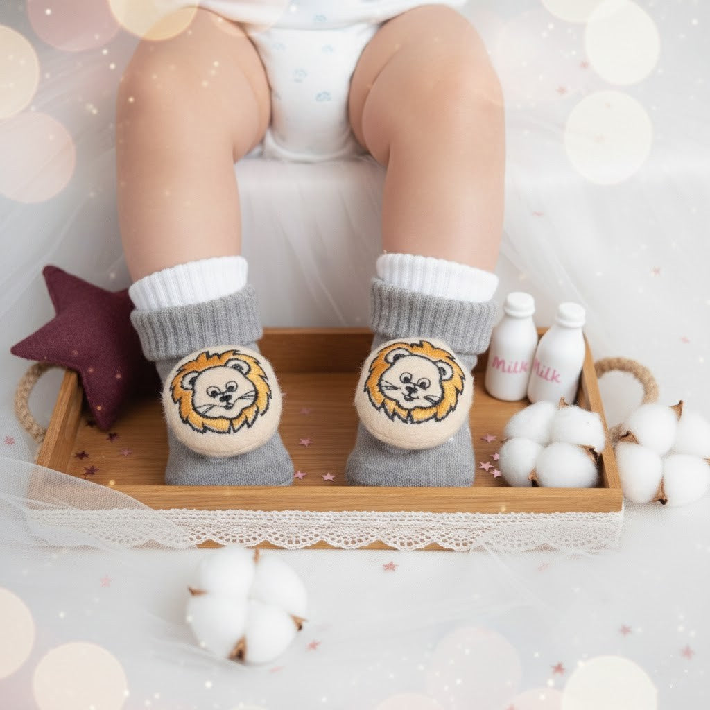 Pantufas para Bebê Leão