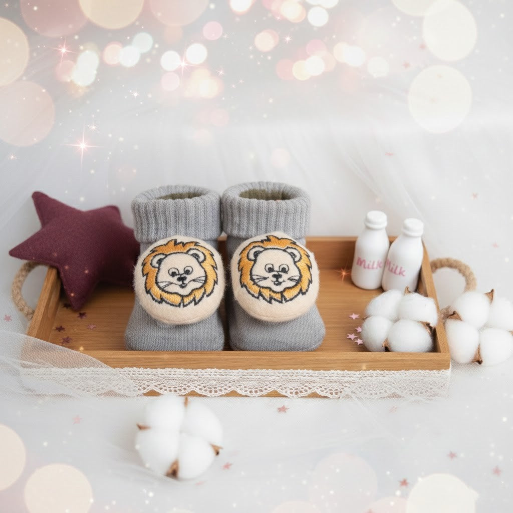 Pantufas para Bebê Leão