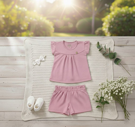 Conjunto Poá Air Flow Rosa