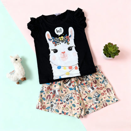 Conjunto Feminino Infantil Ilhama Preto