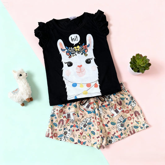 Conjunto Feminino Infantil Ilhama Preto